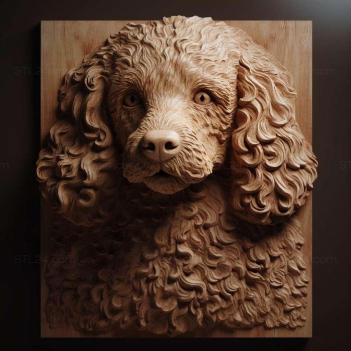 Nature and animals (Boy poodle famous animal 4, NATURE_6976) 3D models for cnc