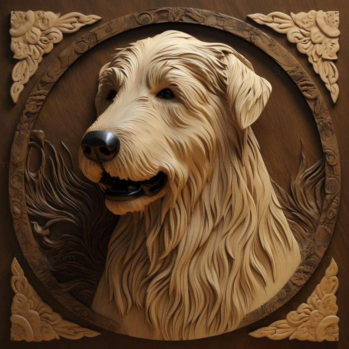 Nature and animals (Buryat Mongolian Wolfhound dog 1, NATURE_6977) 3D models for cnc