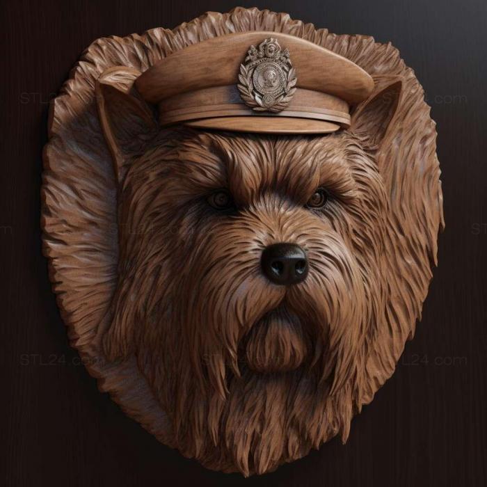 Nature and animals (Slovak rough haired cop dog 1, NATURE_6989) 3D models for cnc