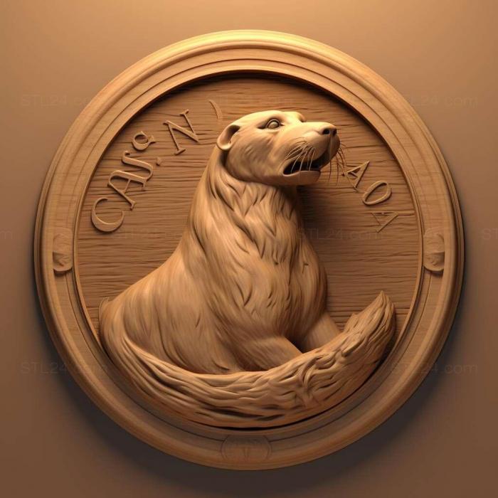 Nature and animals (st Gaston seal famous animal 1, NATURE_7005) 3D models for cnc