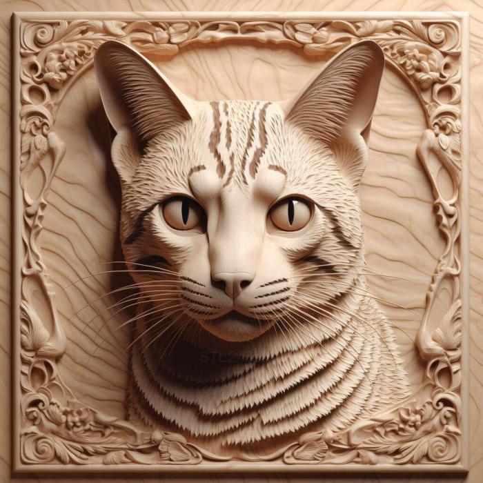 Nature and animals (st Peta cat famous animal 3, NATURE_7011) 3D models for cnc