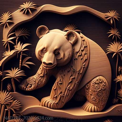 Nature and animals (st Mei Xiang famous animal 2, NATURE_7030) 3D models for cnc