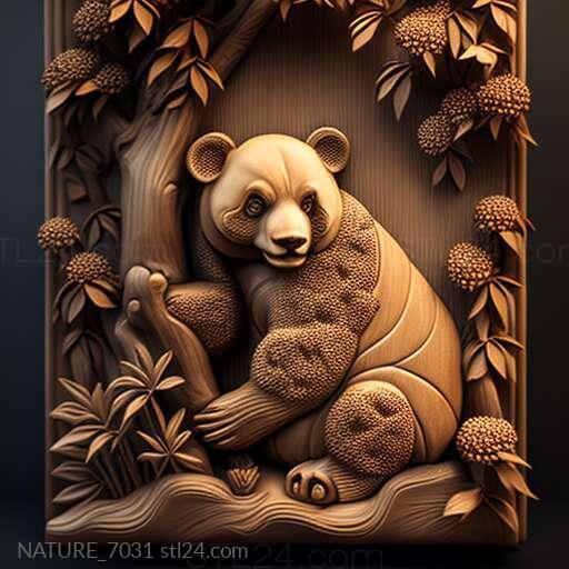 Nature and animals (st Mei Xiang famous animal 3, NATURE_7031) 3D models for cnc