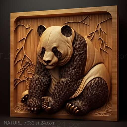 Nature and animals (st Mei Xiang famous animal 4, NATURE_7032) 3D models for cnc