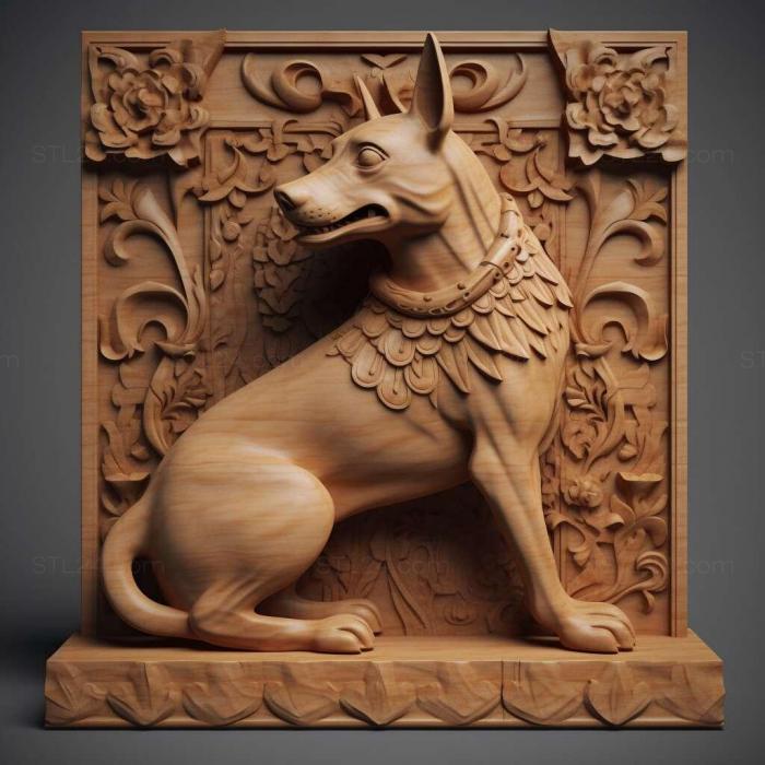 Nature and animals (st Thai bangku dog 3, NATURE_7043) 3D models for cnc