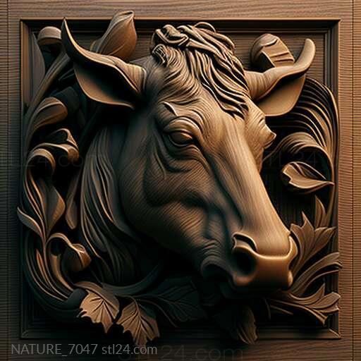 Природа и животные (Знаменитое животное святого Какареко 3, NATURE_7047) 3D модель для ЧПУ станка