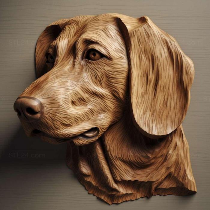 Nature and animals (st Polish Hound dog 1, NATURE_7065) 3D models for cnc