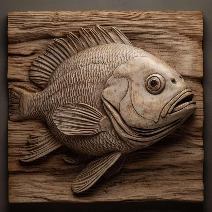 Nature and animals (Acanthophthalmus kula fish 3, NATURE_7091) 3D models for cnc