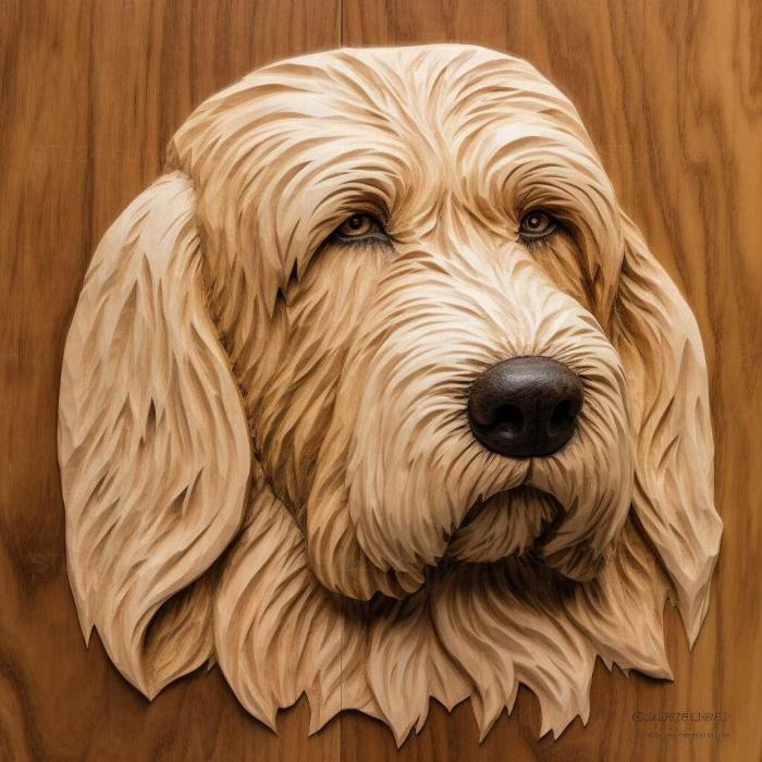 Nature and animals (Vendee Basset Griffon dog 2, NATURE_7106) 3D models for cnc