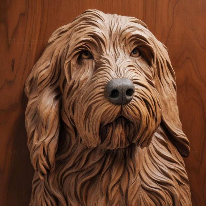 Nature and animals (Vendee Basset Griffon dog 3, NATURE_7107) 3D models for cnc