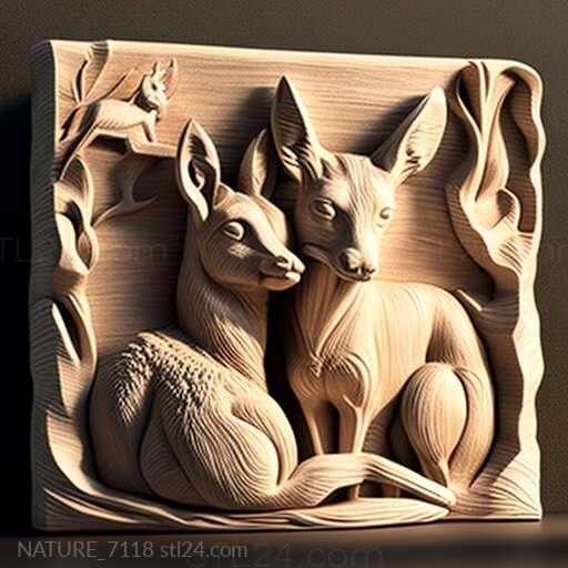 Nature and animals (st Boomer and Lazarus famous animal 2, NATURE_7118) 3D models for cnc
