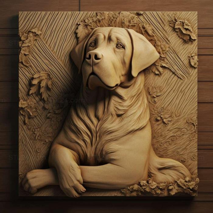 Nature and animals (st Rafeiro do Alentejo dog 1, NATURE_7121) 3D models for cnc