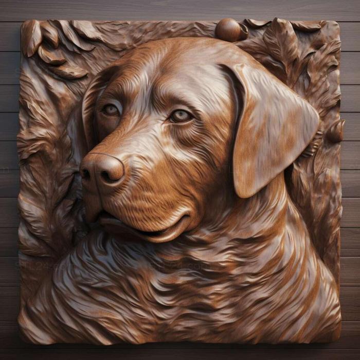 Nature and animals (st Otto dog famous animal 2, NATURE_7142) 3D models for cnc