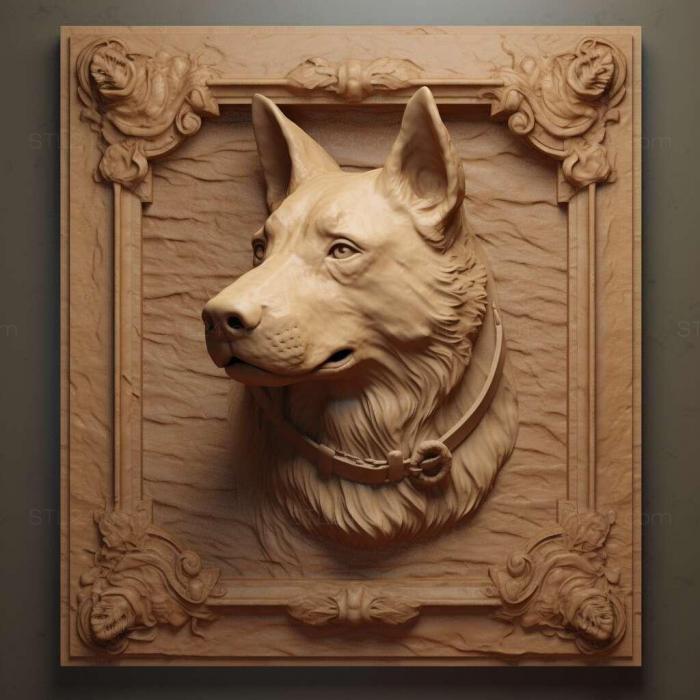 Nature and animals (st Greek Shepherd dog 1, NATURE_7173) 3D models for cnc