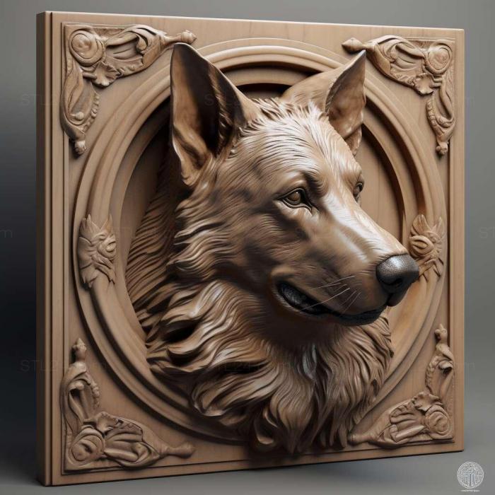 Nature and animals (st Greek Shepherd dog 2, NATURE_7174) 3D models for cnc