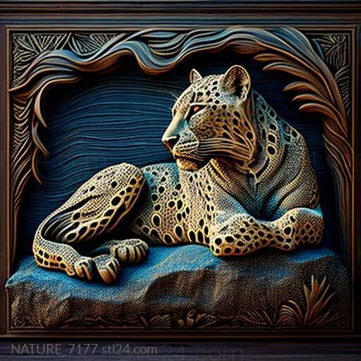 Nature and animals (st The Leopard of Rudraprayag famous animal 1, NATURE_7177) 3D models for cnc