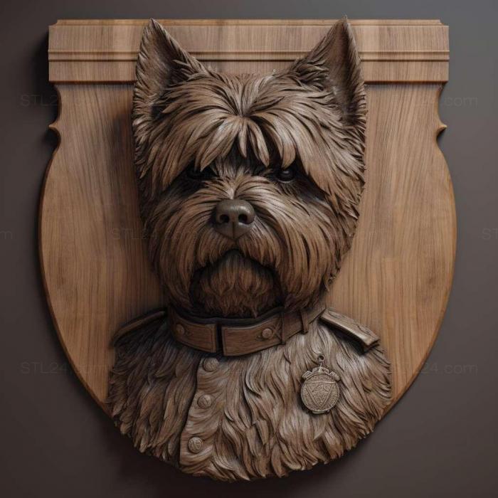 Nature and animals (st Slovak rough haired cop dog 2, NATURE_7194) 3D models for cnc