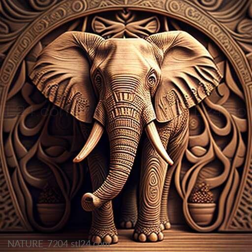 Nature and animals (st Abul Abbas elephant famous animal 4, NATURE_7204) 3D models for cnc