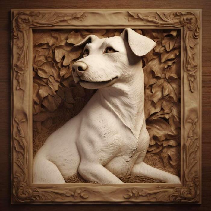 Nature and animals (st Jack Russell Terrier dog 2, NATURE_7210) 3D models for cnc