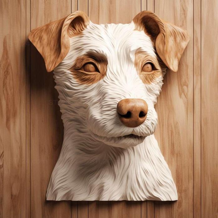 Nature and animals (st Jack Russell Terrier dog 3, NATURE_7211) 3D models for cnc