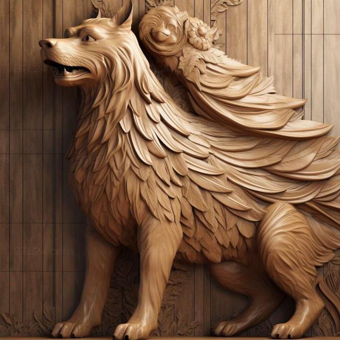 Nature and animals (The Big Vendean Griffon dog 1, NATURE_7249) 3D models for cnc