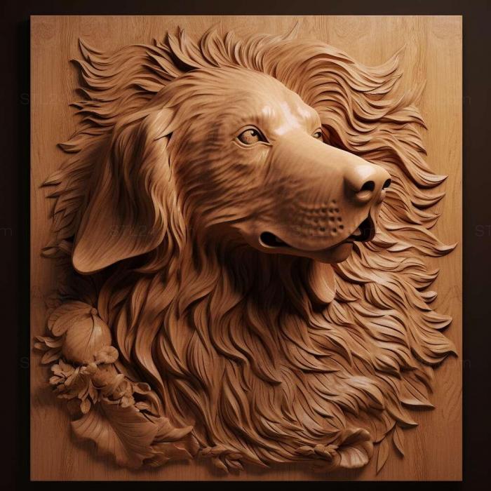Nature and animals (The Big Vendean Griffon dog 2, NATURE_7250) 3D models for cnc