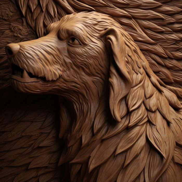 Nature and animals (The Big Vendean Griffon dog 3, NATURE_7251) 3D models for cnc