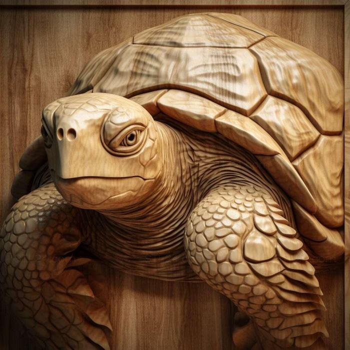 Nature and animals (Diego turtle famous animal 1, NATURE_7253) 3D models for cnc