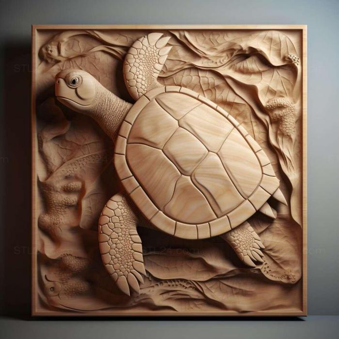 Nature and animals (Diego turtle famous animal 4, NATURE_7256) 3D models for cnc