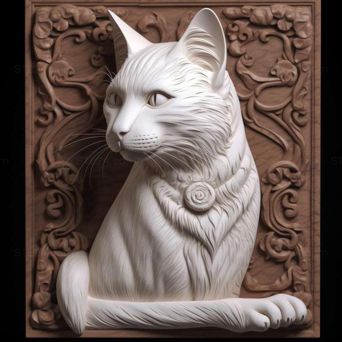 Foreign White cat 1