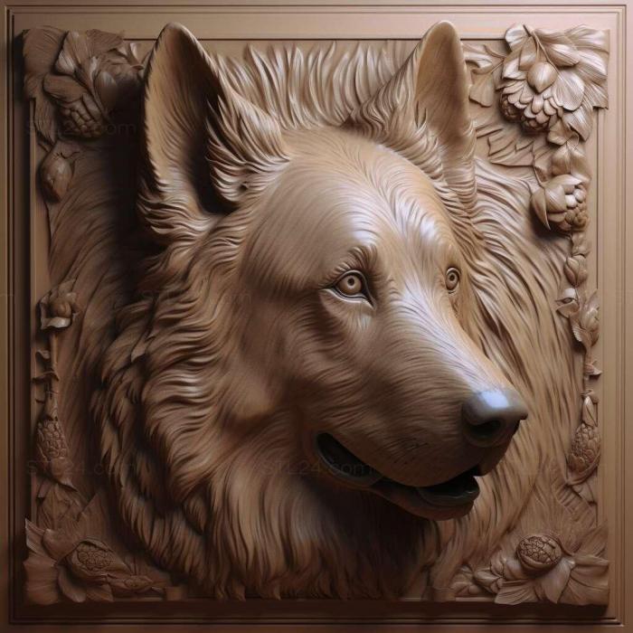 Nature and animals (Krashskaya Shepherd dog 4, NATURE_7388) 3D models for cnc