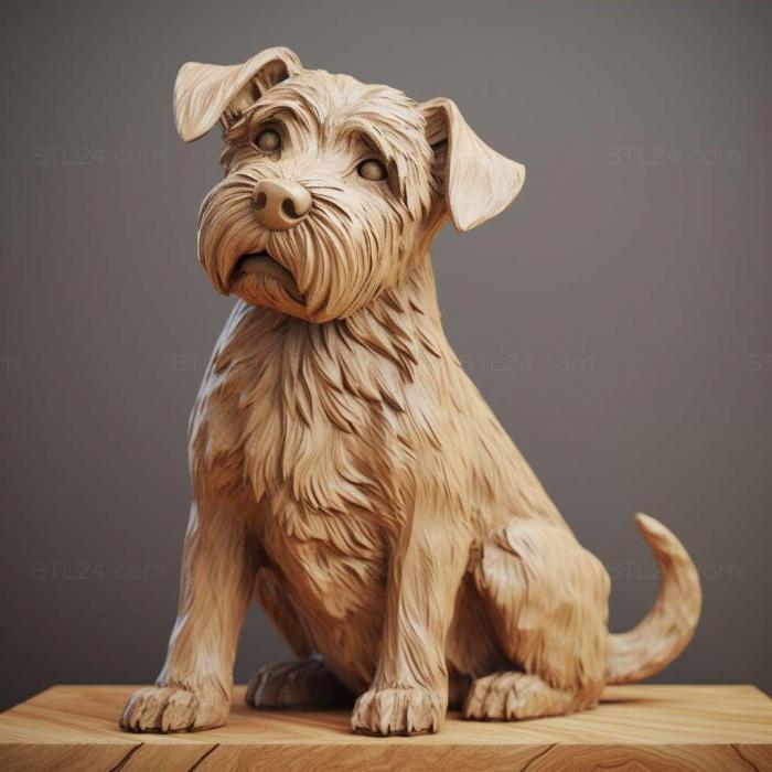 Nature and animals (st Sky Terrier dog 4, NATURE_7408) 3D models for cnc