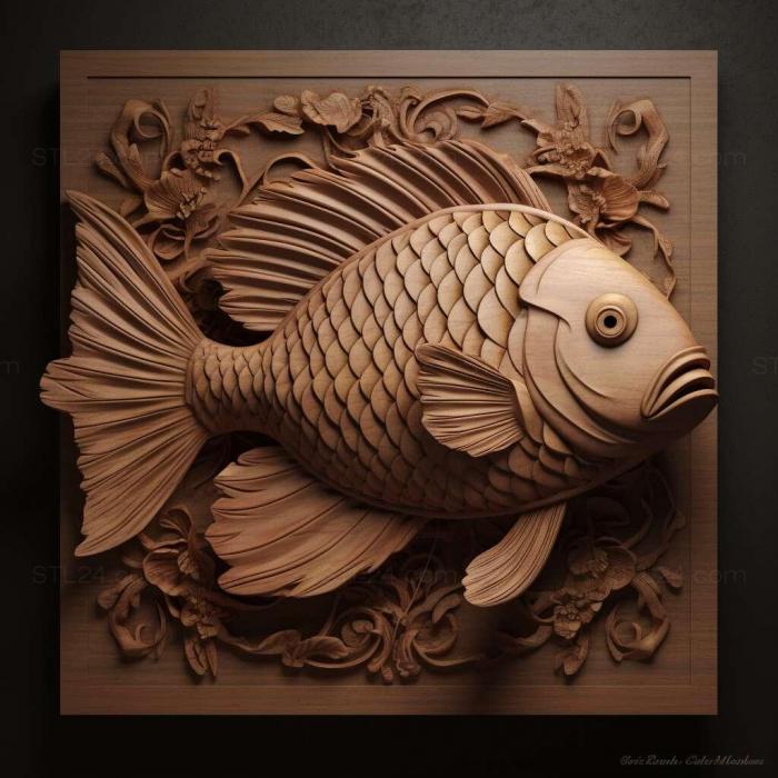 Nature and animals (st Nannakara fish 1, NATURE_7429) 3D models for cnc