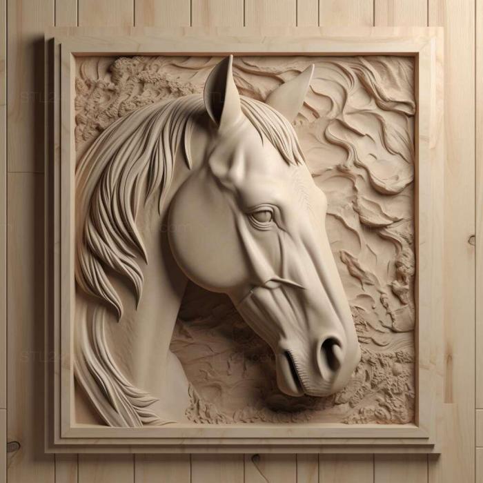 Nature and animals (st Lord Mortons mare famous animal 2, NATURE_7438) 3D models for cnc