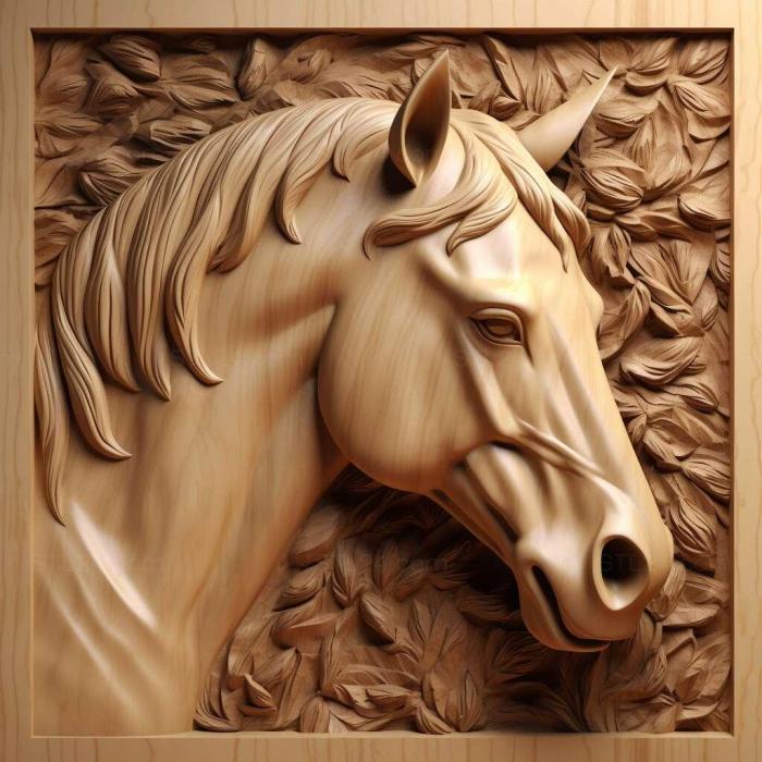 Nature and animals (st Lord Mortons mare famous animal 3, NATURE_7439) 3D models for cnc