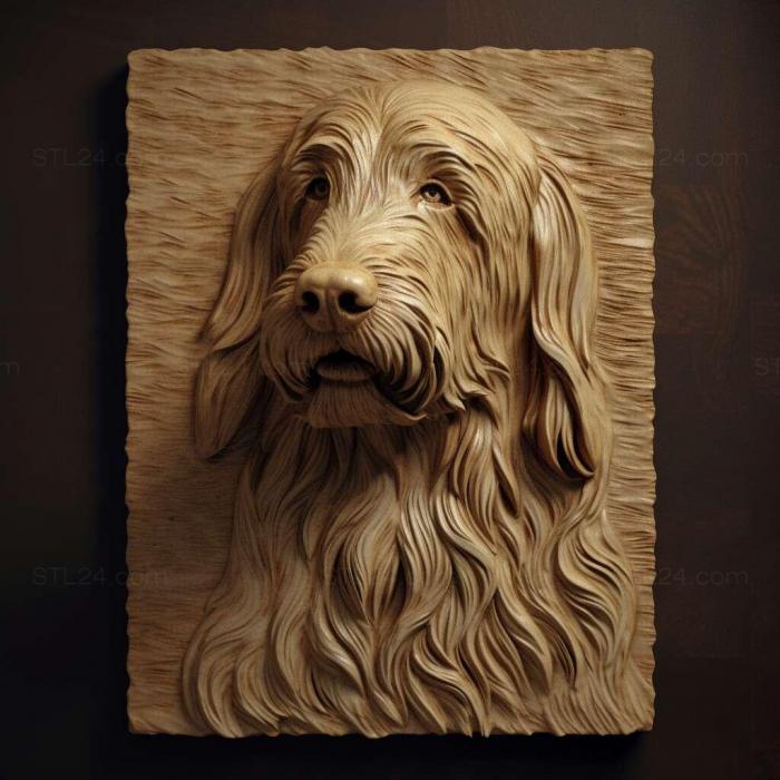 Nature and animals (st Otterhound dog 1, NATURE_7445) 3D models for cnc