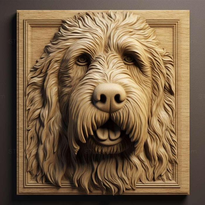 Nature and animals (st Otterhound dog 2, NATURE_7446) 3D models for cnc