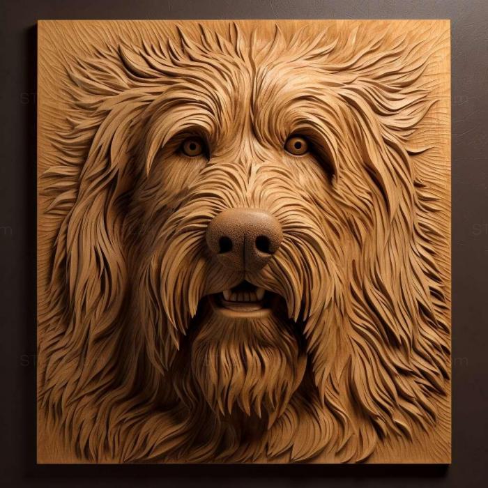 Nature and animals (st Otterhound dog 4, NATURE_7448) 3D models for cnc