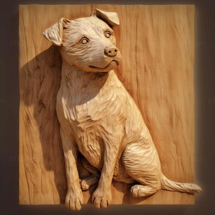 Nature and animals (st Tenterfield Terrier dog 2, NATURE_7486) 3D models for cnc