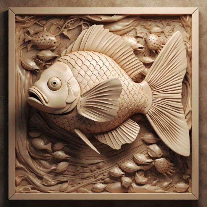 Nature and animals (st Shterby s shell fish 1, NATURE_749) 3D models for cnc