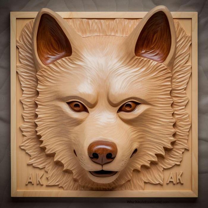 Nature and animals (Alaskan Kli kai dog 2, NATURE_7494) 3D models for cnc