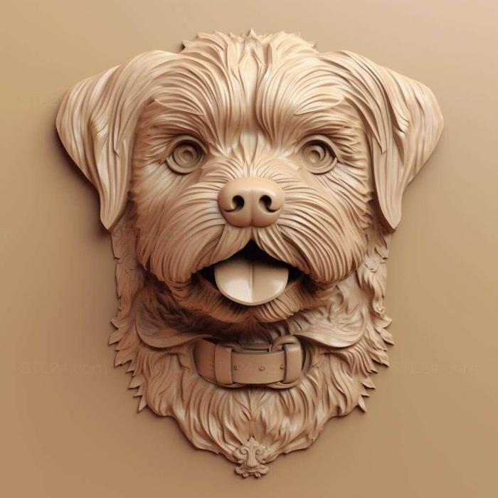 Nature and animals (Barry the dog famous animal 1, NATURE_7501) 3D models for cnc