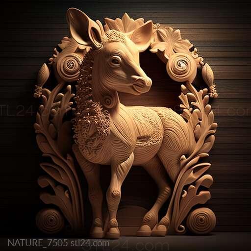 Nature and animals (st Lil Bab famous animal 1, NATURE_7505) 3D models for cnc