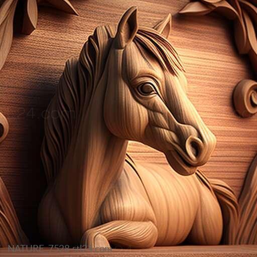 Nature and animals (st Thumbelina dwarf horse famous animal 4, NATURE_7528) 3D models for cnc