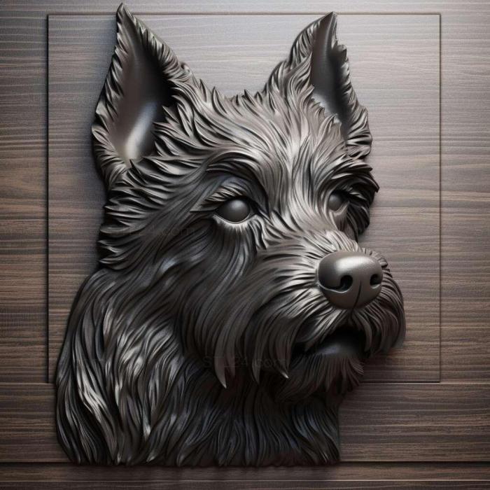 Black Terrier dog 3