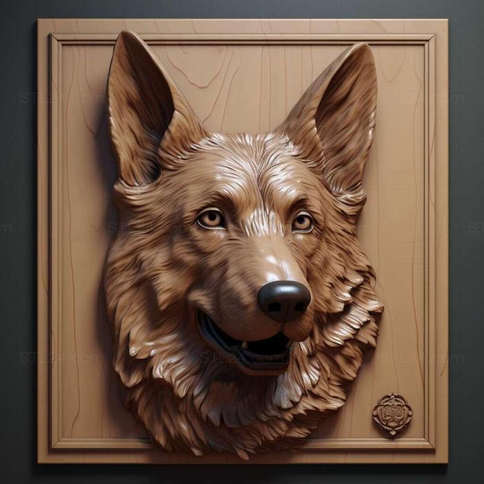Nature and animals (Croatian Shepherd dog 1, NATURE_7581) 3D models for cnc