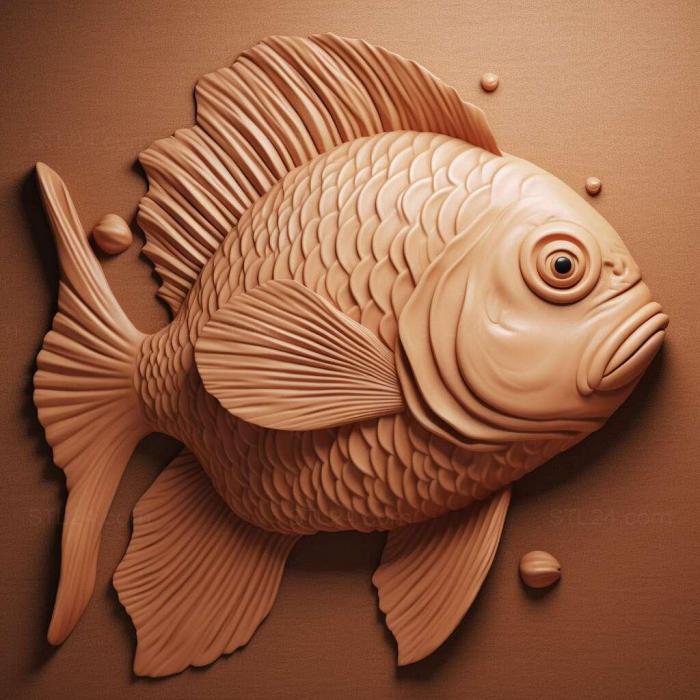 Nature and animals (Amphiprion bicinctus fish 1, NATURE_7613) 3D models for cnc