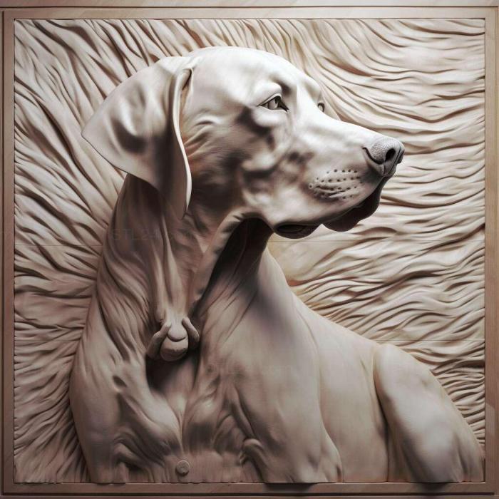 Nature and animals (Great Dane of Bordeaux dog 1, NATURE_765) 3D models for cnc