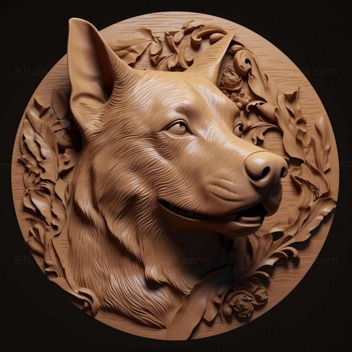 Nature and animals (Yale dog famous animal 3, NATURE_7659) 3D models for cnc