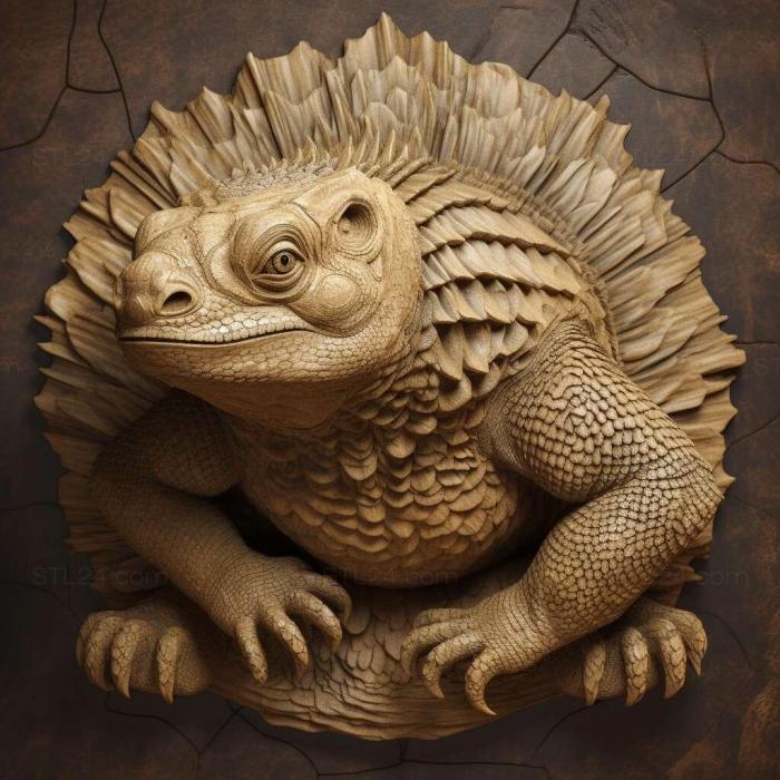 Nature and animals (st Uromastyx princeps 2, NATURE_7710) 3D models for cnc